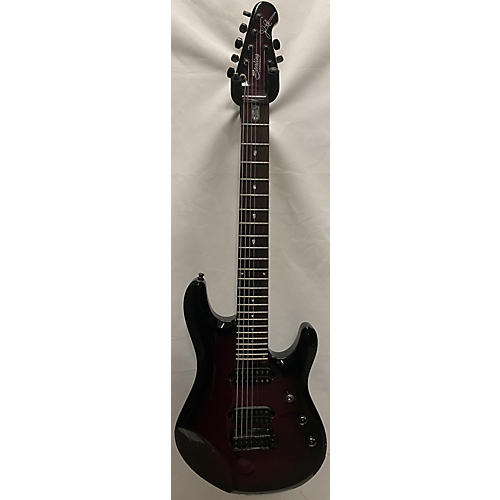 Sterling by Music Man John Petrucci JP157 7 String Solid Body Electric Guitar Trans Purple