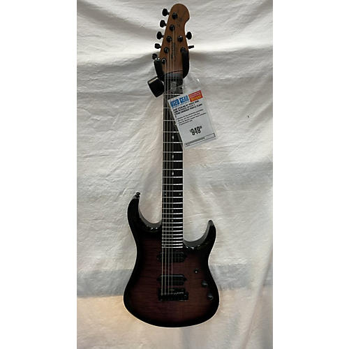 Sterling by Music Man John Petrucci JP157D 7 String Solid Body Electric Guitar EMINENCE PURPLE FLAME