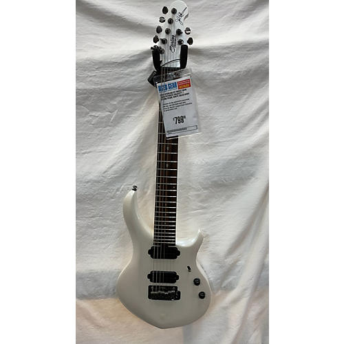 Sterling by Music Man John Petrucci Majesty 7 String Solid Body Electric Guitar Pearl White