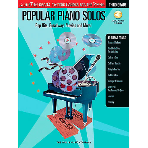 John Thompson's Modern Course for Piano - Popular Piano Solos Grade 3 Book/CD