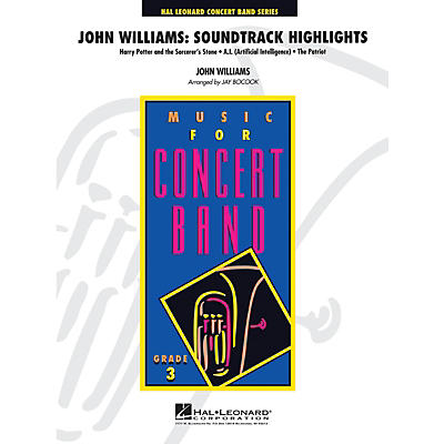 Hal Leonard John Williams: Soundtrack Highlights Concert Band Level 3 Arranged by Jay Bocook