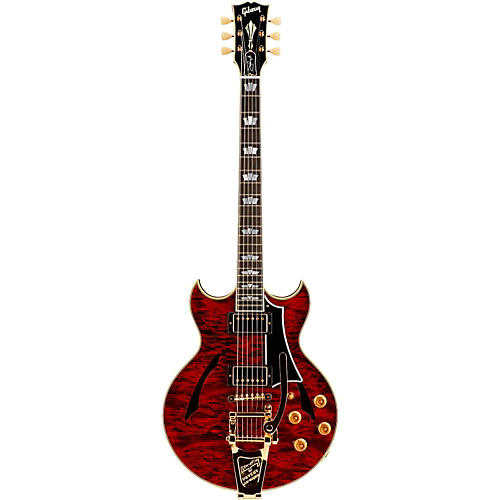 Johnny A Quilt Top with Bigsby Hollowbody Electric Guitar