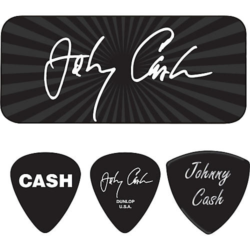 Johnny Cash Signature Pick Tin with 6 Picks