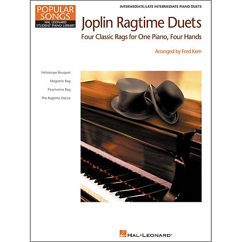 Hal Leonard Joplin Ragtime Duets - Popular Songs Level 5 Intermediate/Late Intermediate Hal Leonard Student Piano Library by Fred Kern