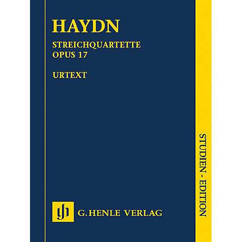 G. Henle Verlag Joseph Haydn - String Quartets Volume III, Op. 17 Henle Music Folios Series Softcover by Joseph Haydn