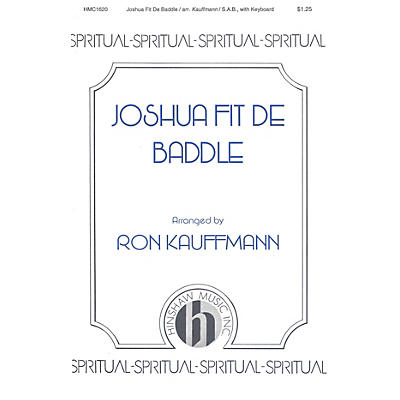 Hinshaw Music Joshua Fit de Baddle SAB arranged by Ronald Kauffmann