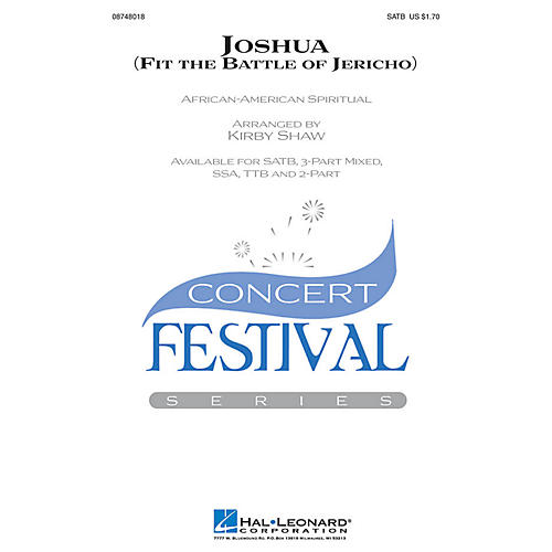 Hal Leonard Joshua! (Fit the Battle of Jericho) SATB arranged by Kirby Shaw