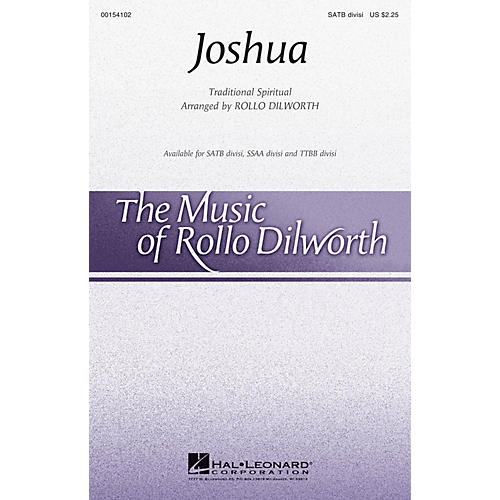 Hal Leonard Joshua SSAA DIVISI Arranged by Rollo Dilworth