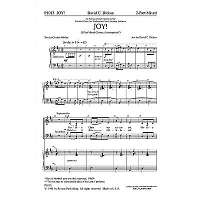 PAVANE Joy! 2 Part Mixed arranged by David C. Dickau