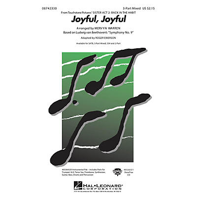 Hal Leonard Joyful, Joyful (from Sister Act 2) 3-Part Mixed arranged by Roger Emerson