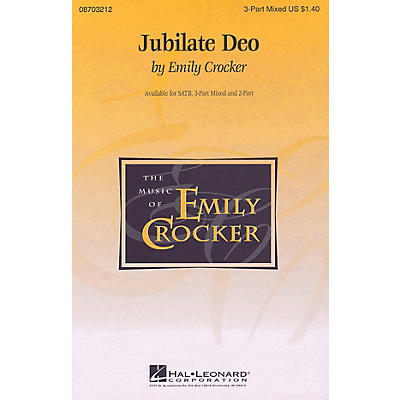Hal Leonard Jubilate Deo 2-Part composed by Emily Crocker