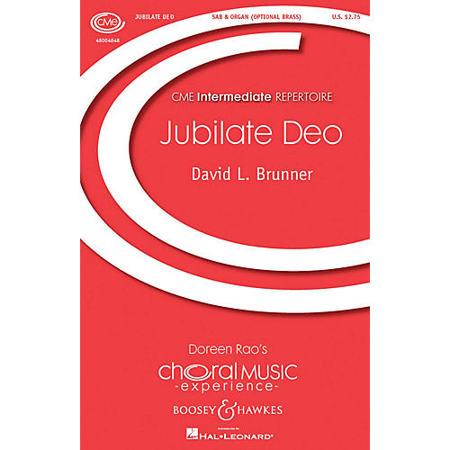 Boosey and Hawkes Jubilate Deo (CME Building Bridges) SAB composed by David Brunner