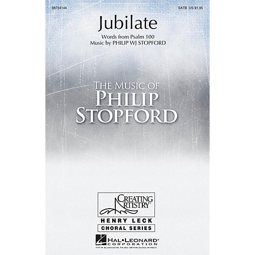 Hal Leonard Jubilate SATB composed by Philip Stopford