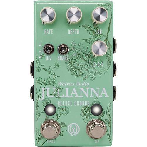 Walrus Audio Julianna Deluxe Chorus/Vibrato Effects Pedal Floral Series 2024 Mint