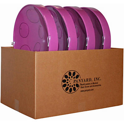 Panyard Jumbie Jam Educator's Steel Drum 4-Pack With Table Top Stands