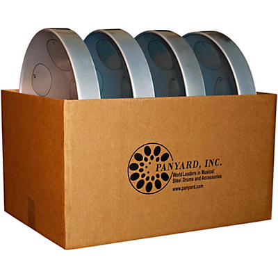 Panyard Jumbie Jam Educator's Steel Drum 4-Pack With Table Top Stands