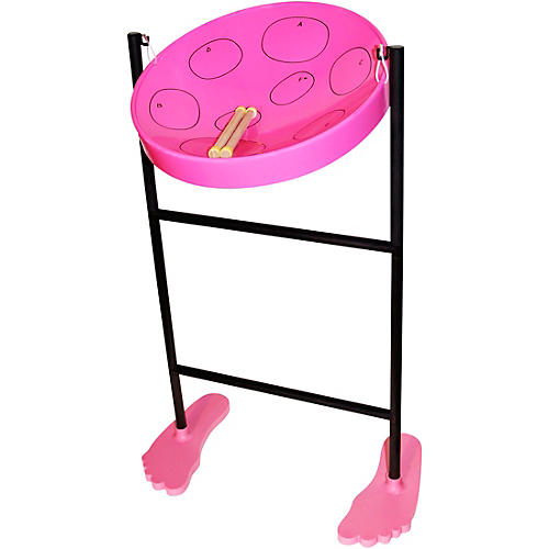 Panyard Jumbie Jam Steel Drum Kit with Tube Floor Stand Pink
