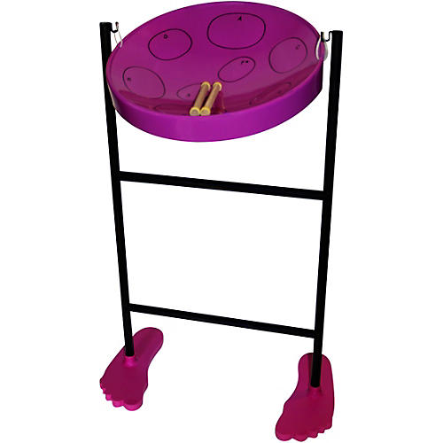 Panyard Jumbie Jam Steel Drum Kit with Tube Floor Stand Purple