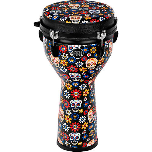 MEINL Jumbo Djembe with Matching Head 10 in. Day of the Dead