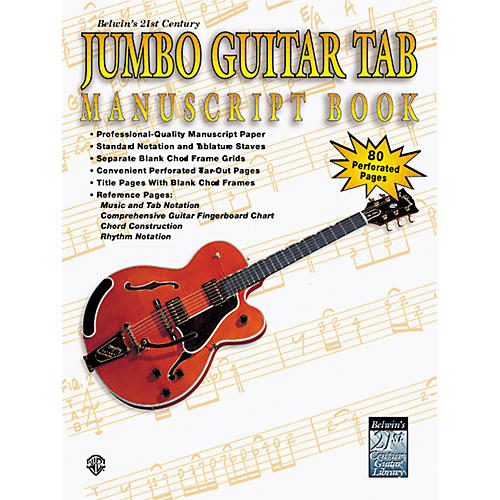 Jumbo Guitar Tab Manuscript Book