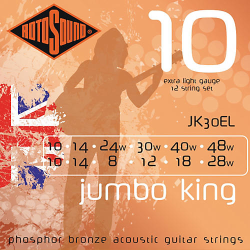 Jumbo King 12-String Acoustic Guitar Strings
