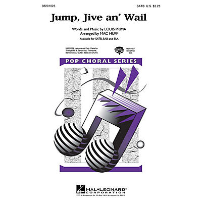 Hal Leonard Jump, Jive an' Wail SAB by The Brian Setzer Orchestra Arranged by Mac Huff