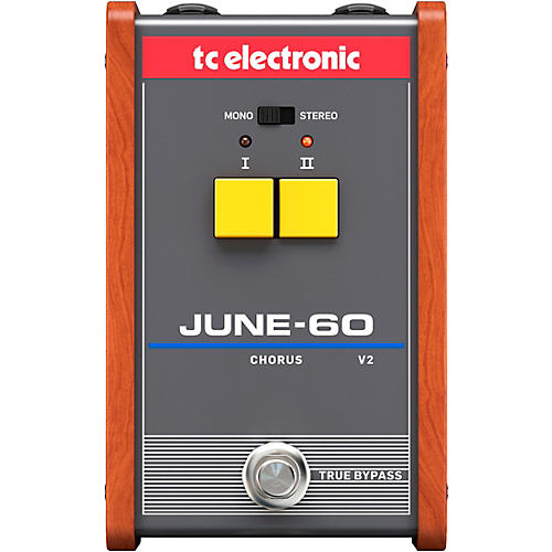 TC Electronic June 60v2 Vintage Analog Chorus Effects Pedal Gray