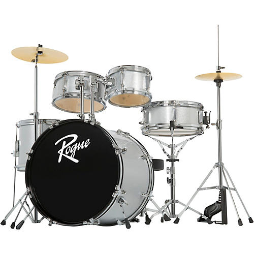 Rogue Junior Kicker 5-Piece Drum Set Condition 1 - Mint Metallic Silver