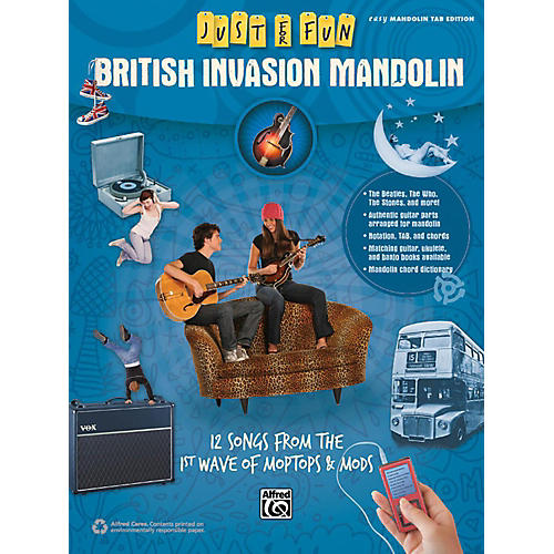 Alfred Just for Fun British Invasion Mandolin Book