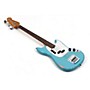 Open-Box Fender Justin Meldal-Johnsen Road Worn Mustang Electric Bass Condition 3 - Scratch and Dent Faded Daphne Blue 197881412722