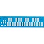 Keith McMillen K-Board-C Mini MPE MIDI Keyboard Controller Aqua