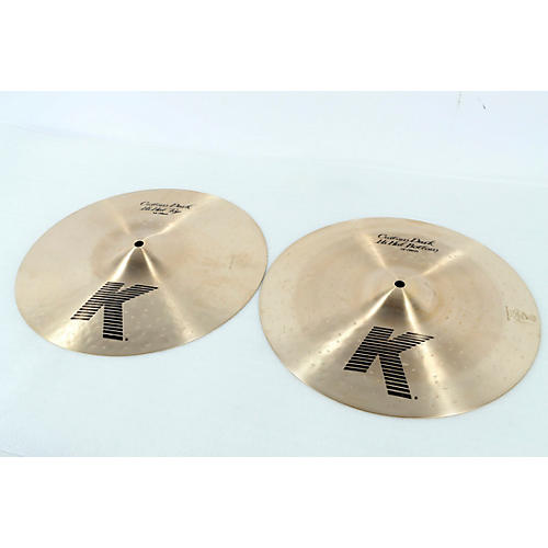 Zildjian K Custom Dark Hi-Hat Cymbal Pair Condition 3 - Scratch and Dent 14 Inches 197881127022