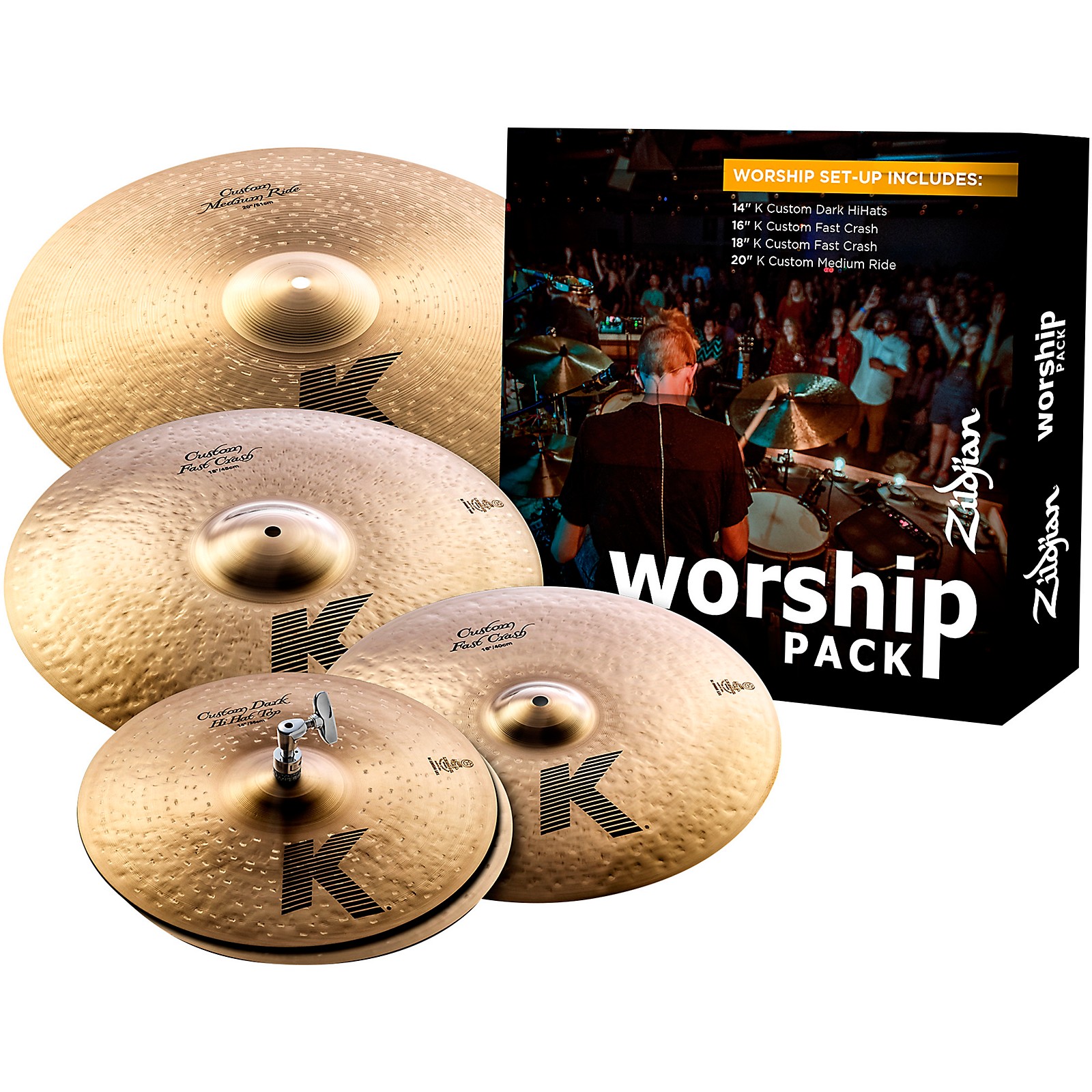 Zildjian K Custom Series Cymbal Set Worship Musician's Friend