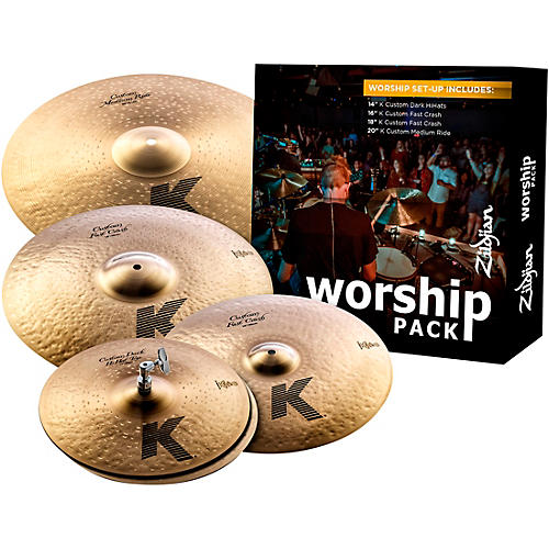 Zildjian K Custom Worship Cymbal Pack With Free 18