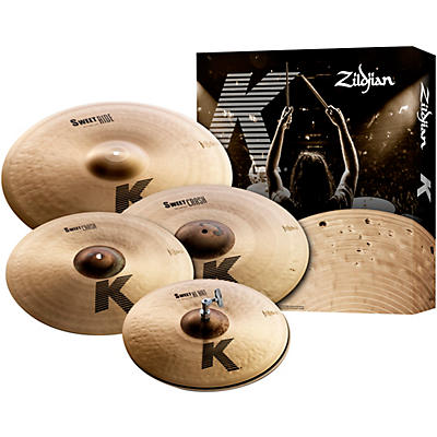 Zildjian K Sweet Cymbal Pack, 15", 17", 19", 21" With Free 19" Crash