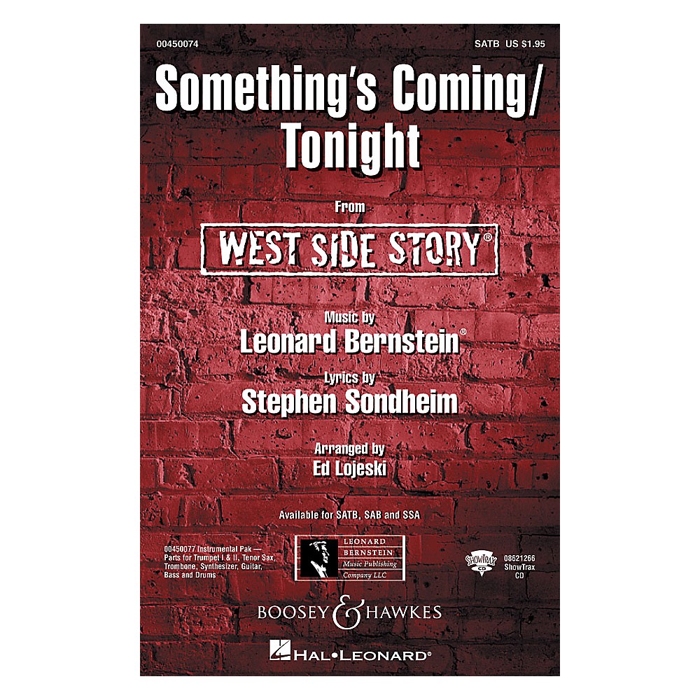 Something S Coming Tonight From West Side Story Ssa Arranged By Ed Lojeski Ebay