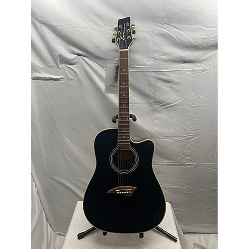 Kona K1EBK Acoustic Electric Guitar Black