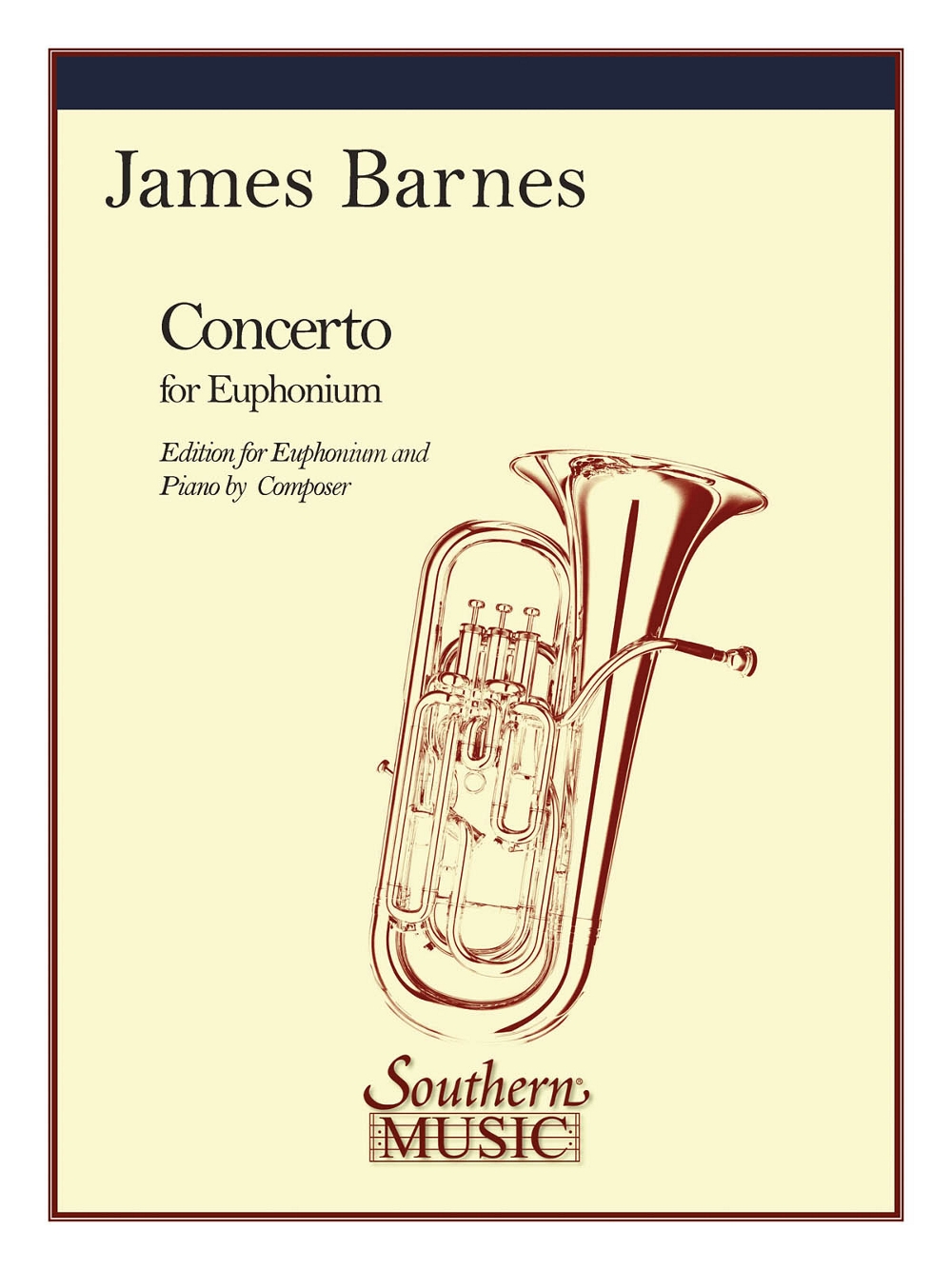 Concerto Op 132 Baritone Composed By James Barnes 884088764913