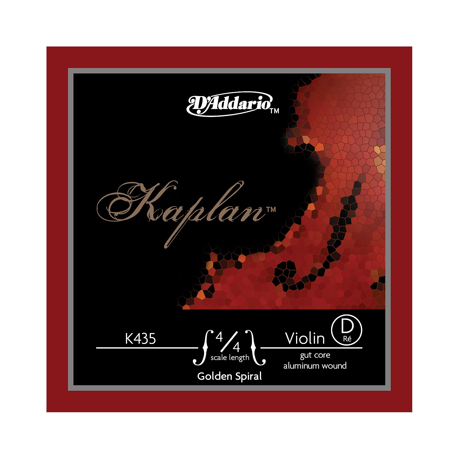 D'Addario K435 Kaplan Golden Spiral 4/4 Size Violin D String Musician's Friend
