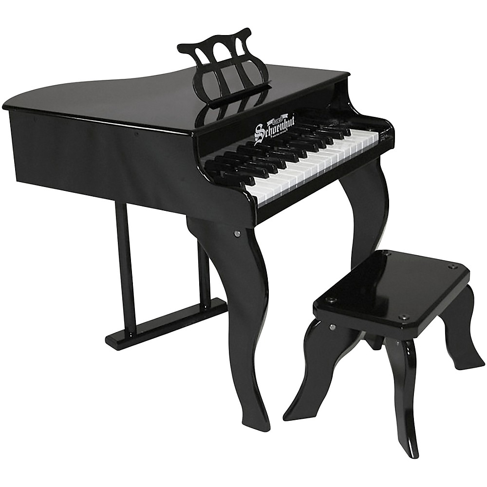 Schoenhut 30-Key Fancy Baby Grand Toy Piano Black