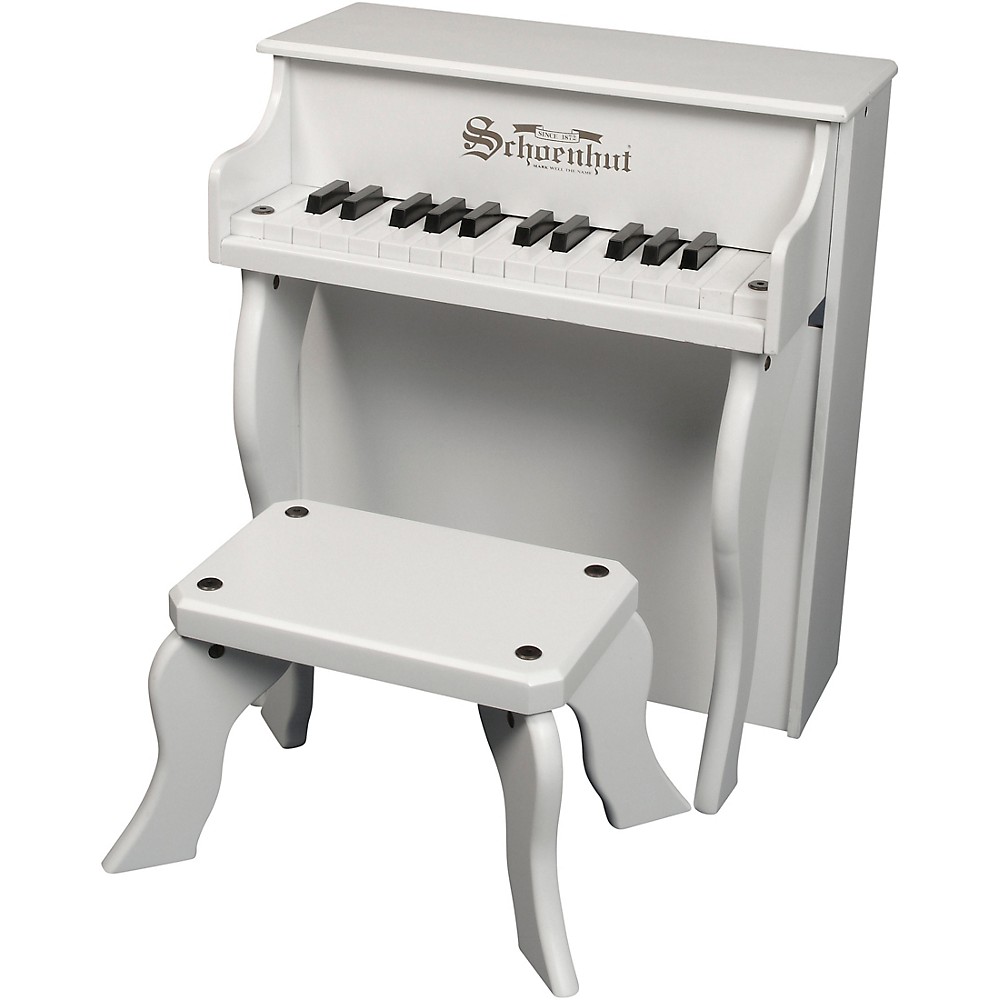 Schoenhut 25-Key Elite Spinet Toy Piano White