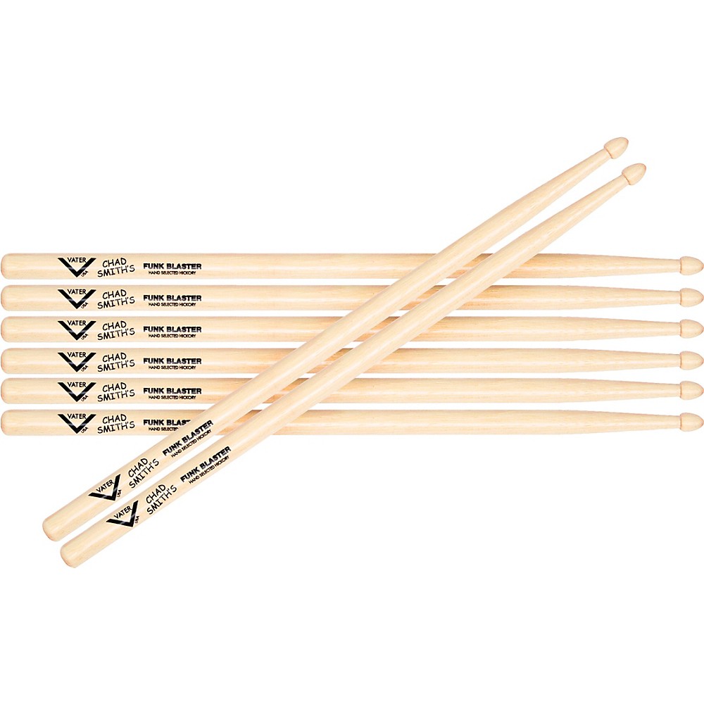 UPC 641652001122 product image for Vater Chad Smith Signature Funk Blaster Drumsicks - Buy 3, Get 1 Free  Wood | upcitemdb.com