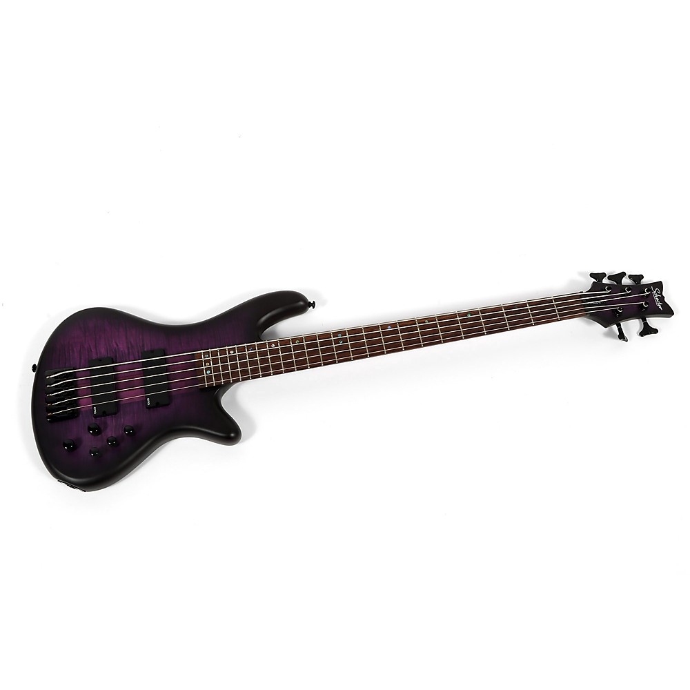 Schecter LE Stiletto Studio-5 5-String Bass Trans Purple Burst