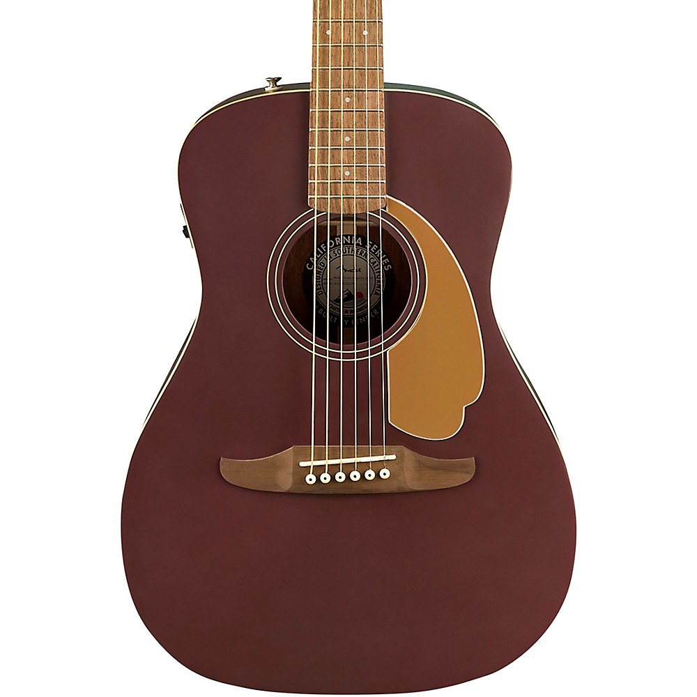 Fender California Malibu Player AcousticElectric Guitar Burgundy Satin