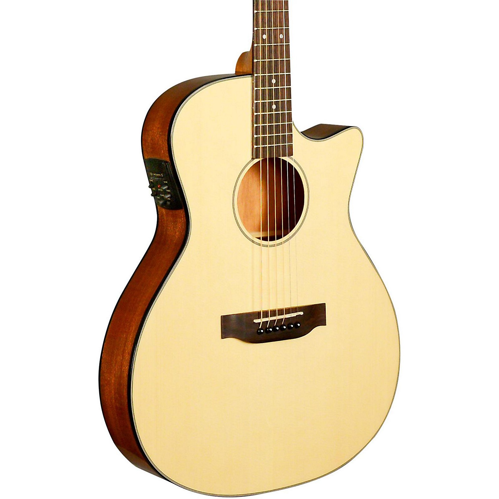 Kala KAGTRMTNE Thinline Nylon String AcousticElectric Guitar