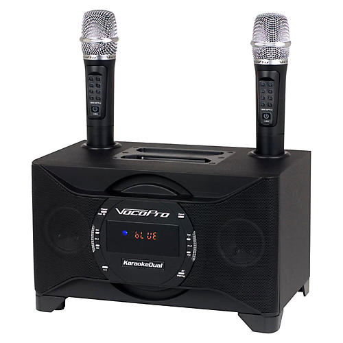VocoPro KaraokeeDual All-In-One Karaoke Boom Box With Wireless Mics Condition 1 - Mint