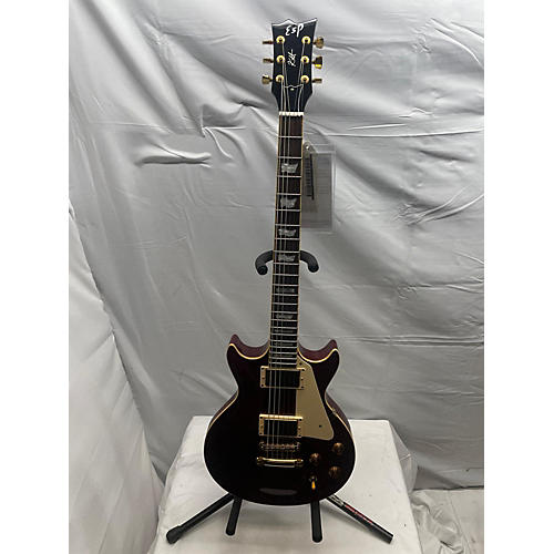 ESP KH-DC Kirk Hammett Signature Solid Body Electric Guitar Cherry Red