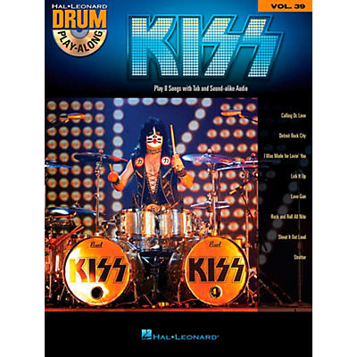 Hal Leonard KISS - Drum Play-Along, Volume 39 (Book/Online Audio)
