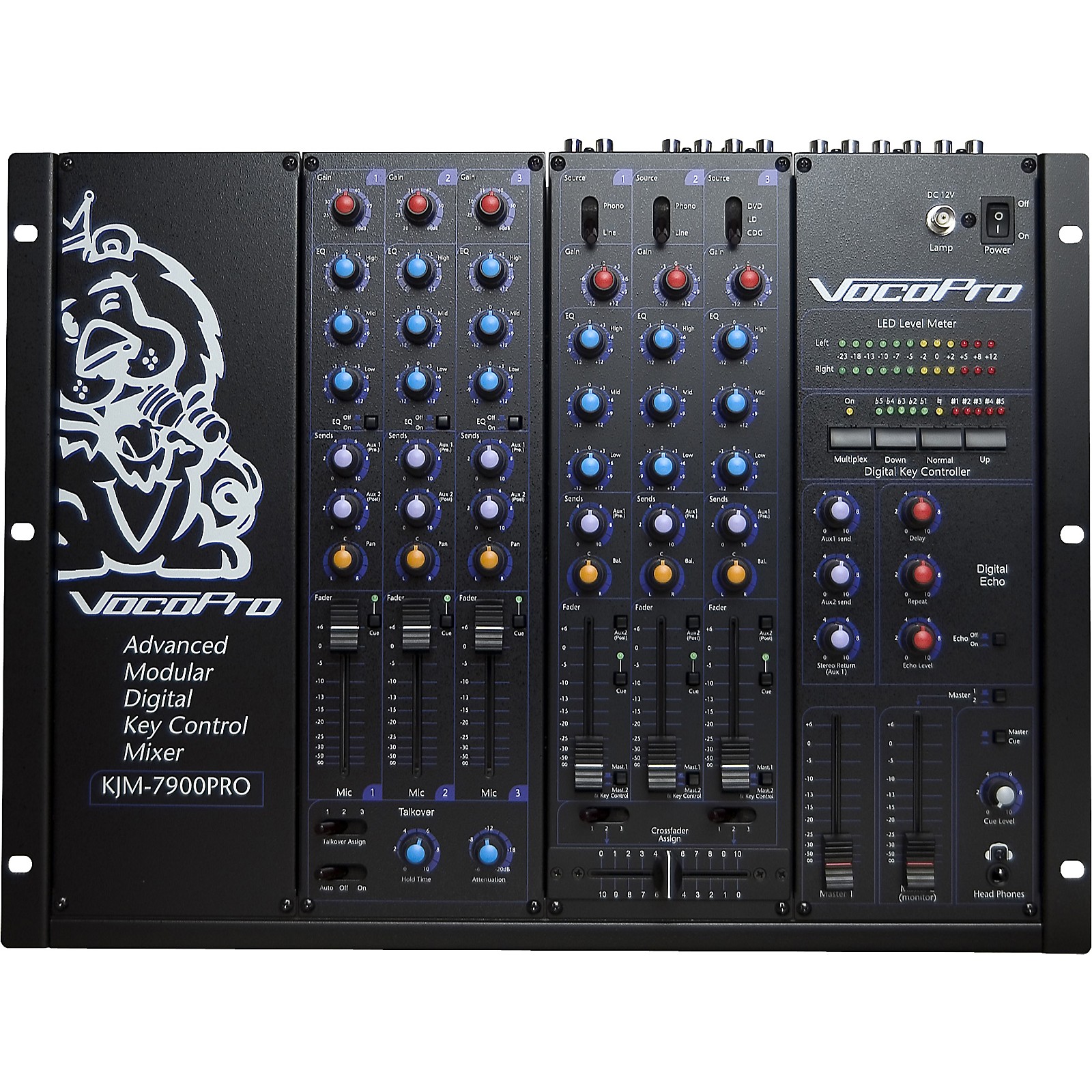 VocoPro KJM7900 PRO DJ & KJ Karaoke Mixer Musician's Friend
