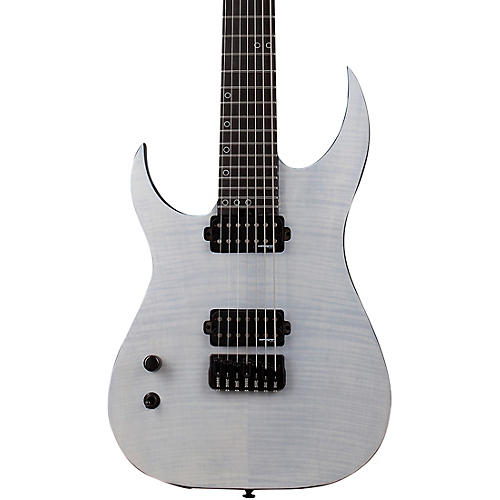 Schecter Guitar Research KM-7 MK-III Legacy Left-Handed 7-String Electric Guitar Transparent White Satin